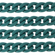 Chaîne acrylique 22mm mat Bleu pétrole