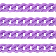 Chaîne acrylique 22mm mat Violet pétale