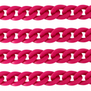 Chaîne acrylique 18mm mat Rose magenta