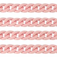 Chaîne acrylique 18mm mat Rose clair