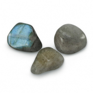 Pierres naturelles perles Labradorite Gris pailleté