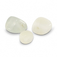 Pierres naturelles perles Pierre de lune Blanc