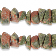 Perles Chips Granit Vert terre