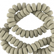 Perles en polymère rondelles 7mm Gris
