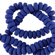 Perles en polymère rondelles 7mm Bleu audacieux