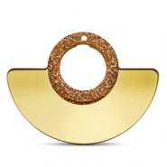 Pendentifs accroche-regard Doré métallique pailleté