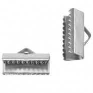 Apprêts en acier Inox griffe ruban 13mm Argenté