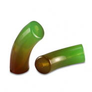Perles acryliques tube Vert