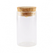Mini-flacons de v&oelig;ux avec bouchon de li&egrave;ge 5x3cm Transparent
