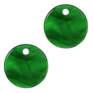 Pendentifs en résine 12mm Vert émeraude