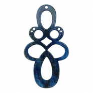 Pendentifs en résine baroque pailleté Multicolore galaxy
