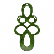 Pendentifs en résine baroque Vert mousse