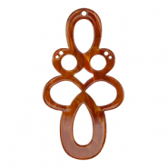 Pendentifs en résine baroque Marron topaze