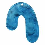 Pendentifs en résine organique Bleu de prusse