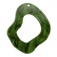 Pendentifs en résine organique Vert mousse