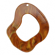 Pendentifs en résine organique Marron topaze