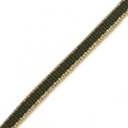 Ruban Vert foncé-doré