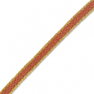 Ruban Rose saumon fumé-doré