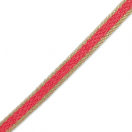 Ruban Rose framboise-doré