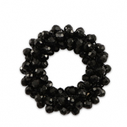 Pendentifs facettées 32mm Noir