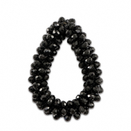 Pendentifs facettées goutte Noir