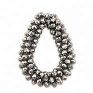 Pendentifs facettées goutte Argenté