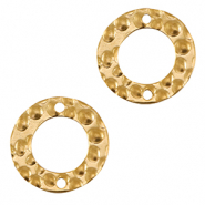 Breloques en acier Inox connecteur 15mm Doré