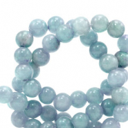 Pierres naturelles 6mm Bleu glacier transparent