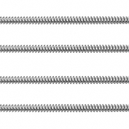 Apprêts en acier Inox chaîne maille jaseron serpentine 2.5mm Argenté