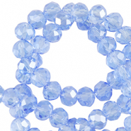 Perles à facettes 8x6mm disque Heishi Bleu finley-pearl shine coating