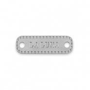 Breloques en acier Inox connecteur La Luna Argenté