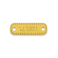 Breloques en acier Inox connecteur La Luna Doré