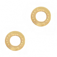 Breloques en acier inox connecteur Doré