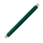 Présentoir bijoux coussin velours pour bagues Vert foncé-doré