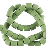 Perles en polymère 6mm Vert basilic