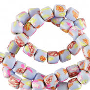 Perles en polymère 6mm Lilas-multicolore