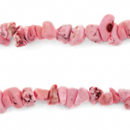 Perles Chips Rose pastèque