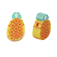 Perles en polymère ananas Jaune-vert
