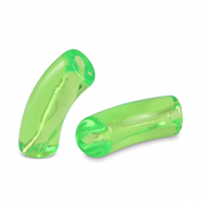 Perles tubes acryliques Vert péridot