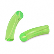 Perles tubes acryliques Vert péridot