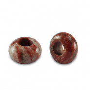 Pierres naturelles granit rondelles 14mm Rouge bourgogne