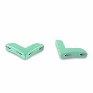 Perles tile flèche turquoise