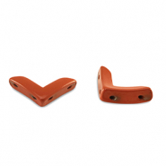 Perles tile flèche Rouge corail