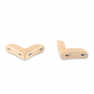 Perles tile flèche Beige abricot