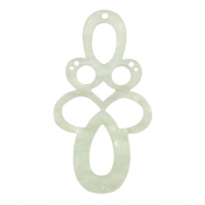 Pendentifs en résine baroque Vert menthe néon