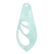 Pendentifs en résine aile Bleu ciel