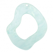 Pendentifs en résine organique Bleu ciel