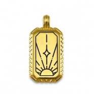 Breloques en métal DQ soleil Doré (sans nickel)