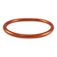Bracelet jonc type bouddhiste 5mm taille M Orange brûlée