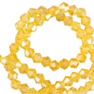 Perles à facettes bicone 6mm Jaune freesia